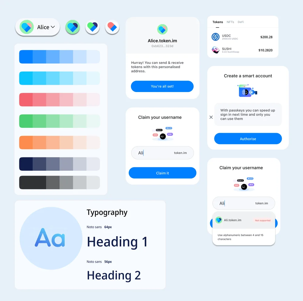 Design system: colour, type and components